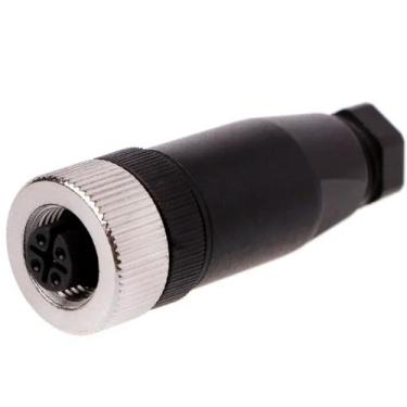 Imagem de Conector montavel m12 4 pinos femea reto pg7 - AOTORO