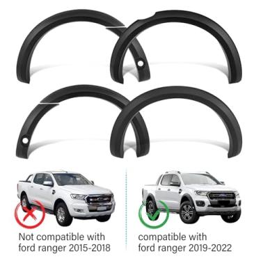 Imagem de Fender Flares Compatível Para Ranger Wildtrak 2019 2020 2021 2022 T8 Com Sensor De Estacionamento Lateral Protetor De Arco De Roda Acessórios Para Carro