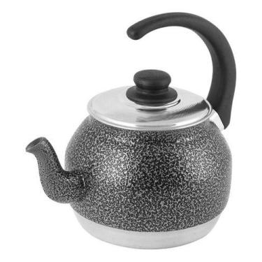 Imagem de Chaleira De Alumínio Preta Chá Café Leite Fervedor - Multi Aluminio, P