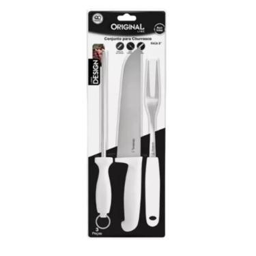 Imagem de Kit Profissional para Churrasco 3 Peças - Importado