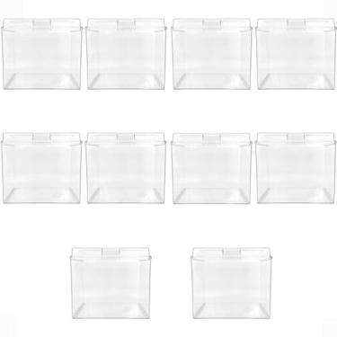 Imagem de Kit 10 Potes Acrílico Quadrado com Tampa 3,3 Litros - ExPote