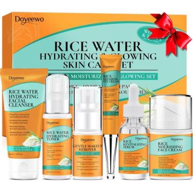 Imagem de Conjunto de cuidados com a pele DOYEEWO Rice Hydrating Anti-Envelhecim
