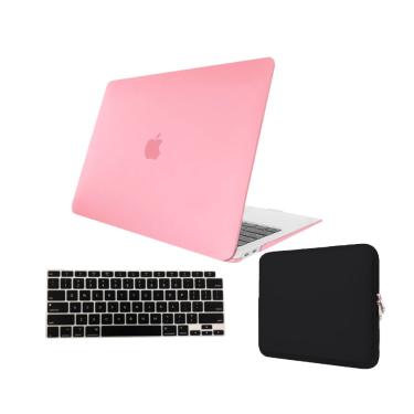 Imagem de Kit Capa Case Compativel Macbook new air 13 A2179 A2337 chip M1 cor rf + Pel. Teclado + Capa Noeprene