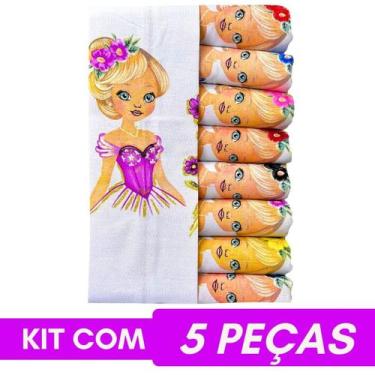 Imagem de Pano Para Fazer Saia Crochê Boneca Artesã C/ Glitter - 5 Un. - DRKZA