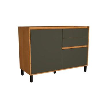 Imagem de Balcão de Cozinha Denver PH 3110 c/ 1 Porta 1 Porta Tempero e 2 Gaveta