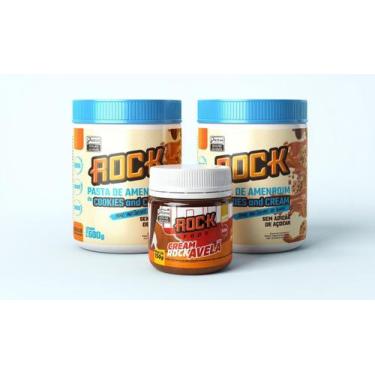 Imagem de Kit com 2 Pastas de Amendoim sabor Cookies and Cream 600g c Whey Prote
