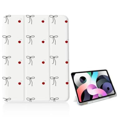 Imagem de Capa feminina com laço de bolinhas para iPad de 11 polegadas (chip A16) 2025 geração 11ª/iPad 11 polegadas 2022 10ª geração com suporte para lápis e hibernar/despertar automático, capa com suporte