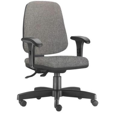 Imagem de Cadeira Giratória Job Diretor Executiva Linho Cinza Escuro - Lyam Deco