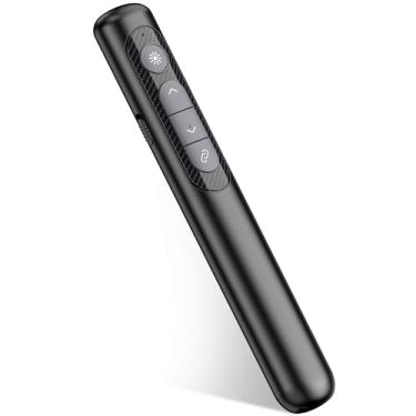 Imagem de Clicker de apresentação para PowerPoint, RF 2,4 GHz USB sem fio apresentador remoto com controle de volume, PowerPoint Clicker Slide Advancer para Mac, laptop, Keynote, Windows