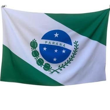 Imagem de Bandeira Decorativa do Paraná em Tecido Oxford Sublimado a Laser Face Única 1x1,5m