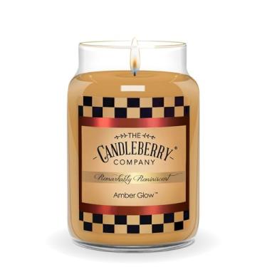 Imagem de Candleberry Candles Aromas de outono e inverno | Fragrâncias fortes para casa | derramadas à mão nos EUA | Altamente perfumado e duradouro | Frasco grande de 737 g (brilho âmbar)