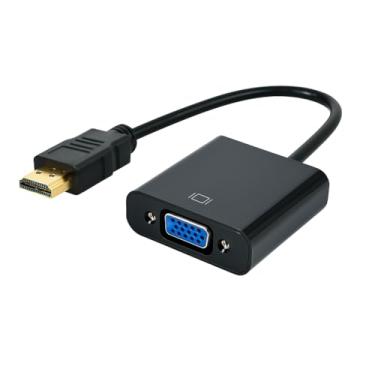 Imagem de Conversor HDMI para VGA - Adaptador de Vídeo com Áudio, Alta Definição para Monitores, Projetores e TVs VGA
