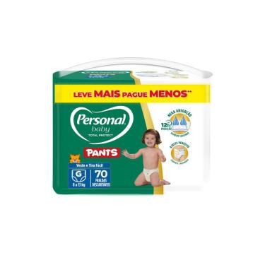 Imagem de Fralda Personal Baby Total Protect Pants Tamanho G com 70 Unidades Leve Mais Pague Menos