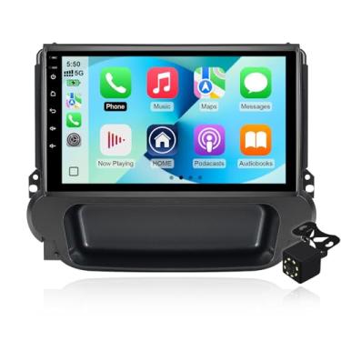 Imagem de 2 + 64 G 9 polegadas Android 14 Double Din Estéreo para Chevrolet Chevy Malibu 2009-2014 com tela sensível ao toque, rádio integrado sem fio, carplay/Android Auto/GPS/Bluetooth/FM/SWC/AUX-in/câmera de