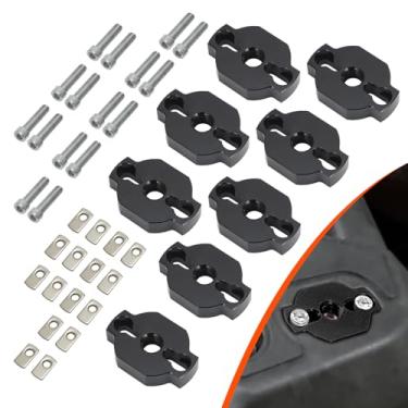Imagem de AUTOVIC Kit de âncoras de amarração para quadriciclos resistentes, acessórios de âncora de alumínio para CF Moto UTV/ATV design de baixo perfil, montagens de força de fixação mais fortes, 8 peças