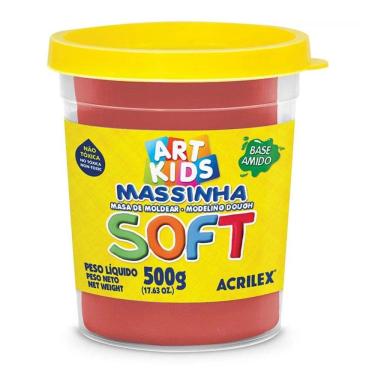 Imagem de Massa de modelar Soft 500g Vermelho 103 Acrilex