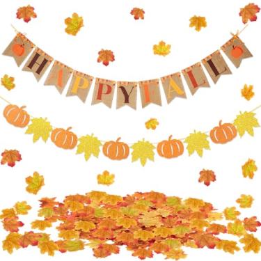 Imagem de Banner de estopa feliz outono