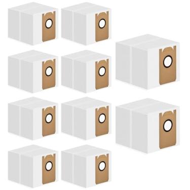 Imagem de Pacote com 10 sacos de pó compatíveis com iHome AutoVac Nova S1 Pro Robot Aspirador Acessórios iHRVS1PRO-3BLK