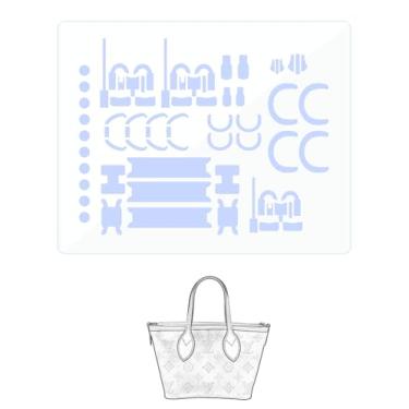 Imagem de LokChuiDor Película protetora de hardware, compatível com LV Neverfull BB Purse Hardware adesivo, transparente, antiarranhões, transparente