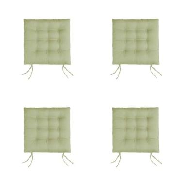 Imagem de 4 Almofadas Futons - Assento de cadeira 40x40(Chino)