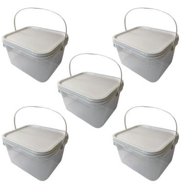 Imagem de Balde Para Pedreiro 2.4 Litros-Kit 5 Pçs