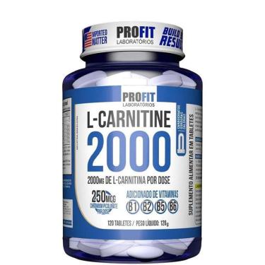 Imagem de L Carnitina 2000 + 250mcg Cromo 120 Tabletes ProFit-Unissex