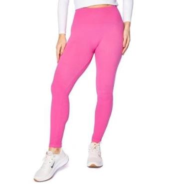 Imagem de Legging Feminina The Style Box Canelada Sem Costura Rosa-Feminino