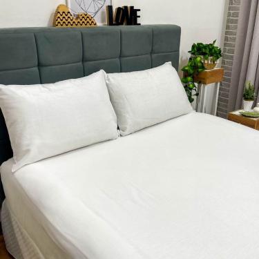 Imagem de Lençol Liso Cotton Supreme Casal 150 Fios Branco