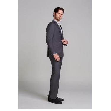 Imagem de Terno Alfaiataria Liso - Cinza Grafite - HIGHSTIL, Cinza, 52M