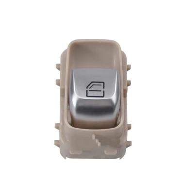 Imagem de Botão de controle do vidro elétrico para carro, interruptor principal do elevador do vidro elétrico para BENZ CE Classe W205 W253 W213 W257 C200 C260 C300 GLC260 (marrom-laranja claro 7)