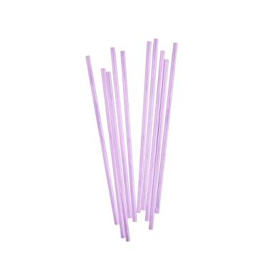Imagem de Bastões de bolo Pop de 1,5 cm, 100 palitos de pirulito biodegradáveis - Compostáveis, multiuso, pauzinhos de bolo coloridos de papel roxo, categoria alimentar, para sobremesas ou artesanato - Utensílios de restaurante