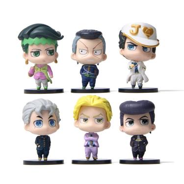 Imagem de Coleção de brinquedos de figuras de anime Jojos Bizarre Adventure 6 unidades