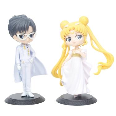 Imagem de Coleção de brinquedos de figuras de anime, 2 peças Wedding Sailors Moons