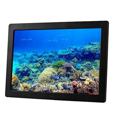 Imagem de OKPJFHS Moldura digital de 33 cm, 38 cm, 43 cm, reprodutor de publicidade 1080p, suporta entrada HDMI, porta-retratos eletrônicos, suporte para exibição de álbum, reprodutor de publicidade preto e