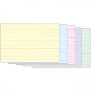 Imagem de FICHA PAUTADA COLORS N2 - 4X6 - 50 Folhas Coloridas - Tilibra