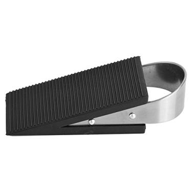 Imagem de GLOGLOW Cunha de Batente de Porta de Borracha, Preto, Borracha de e Aço Inoxidável, Altura de 2 Polegadas, Proteção de Piso, para Uso Doméstico e de Escritório Hardware Doméstico