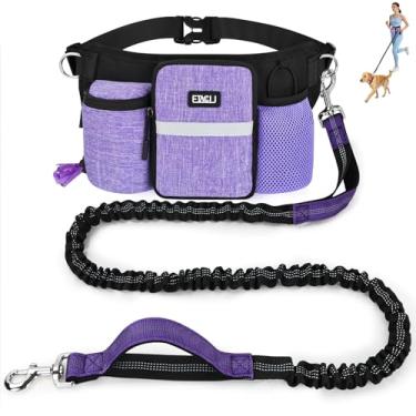 Imagem de ETACCU Coleira para cães mãos livres com bolsa com zíper, cinto para cães grandes e médios para corrida, caminhada, corrida e caminhada
