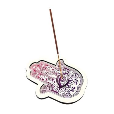 Imagem de Porta-Incenso Incensário - Mão de Hamsá - 11 X 13 Cm