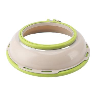 Imagem de Bastidor de bordado MUNEFE, moldura de agulha de punção dupla face, moldura de bastidor de agulha de punção dupla face para acolchoamento de ponto cruz (16,5 cm 25 cm) (Green)