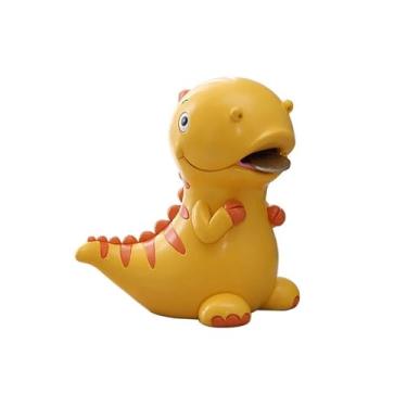 Imagem de Cofrinho infantil mealheiro, decoração de resina fofa caixa de dinheiro decoração aniversário casa criativo dinossauro cofrinho crianças cofrinhos decoração de casa (pequeno 15 x 15 cm)