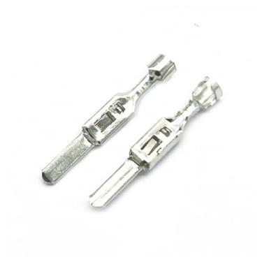 Imagem de 20 peças H62 latão estanhado fiação cobre crimpagem terminal 2,8 mm conector automotivo pinos de emenda macho DJ615C-2,8×0,8A G398 (200 peças)