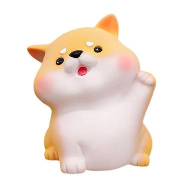 Imagem de Ornamento de mesa requintado cofrinho laranja caixa de dinheiro de plástico macio para sala de estar fácil de armazenar