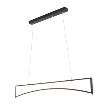 Imagem de Luminária pendente de metal com estrutura linear ultrafina, lustre LED moderno, luminária de suspensão decorativa para sala de jantar, luminárias suspensas nórdicas simples para cozinha.