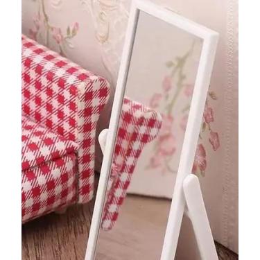 Imagem de Espelho De Corpo Inteiro Em Escala 1:12 Para Casa De Bonecas, Mobiliár