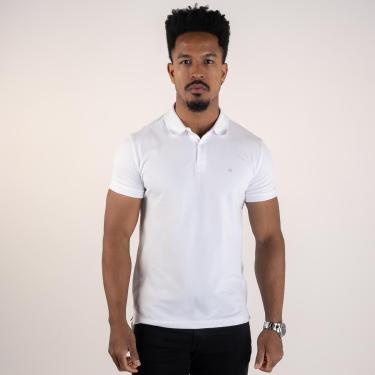 Imagem de Camisa Polo Calvin Klein Básica Branca-Masculino