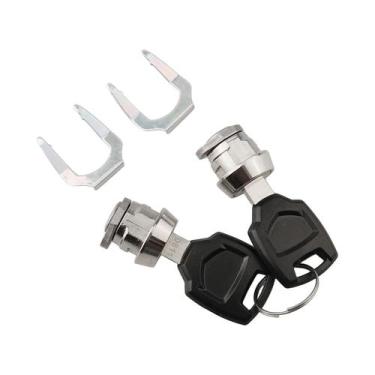 Imagem de Cilindro De Bloqueio De Bagagem Para Motocicleta Com 2 Chaves, Acessór