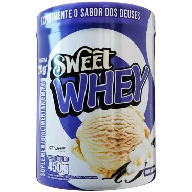 Imagem de Sweet Whey Protein 24g Aminoácidos Bcaa 450g Sabor Baunilha-Unissex