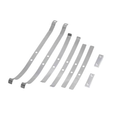 Imagem de Peças de carro RC compatíveis com MN para MN82 LC79 Eixo traseiro de aço amortecedor fixo para placa de mola 1/12 controle remoto peças de atualização de carro acessórios