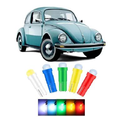 Imagem de Painel Fusca Brasilia Lampada Pinguinho Led Azul Soquete