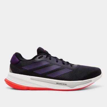 Imagem de Tênis Adidas Supernova Ease Masculino, Preto, Vermelho, 41